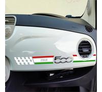 Pimastickerslab Kit Adesivi Stripes Strisce Adesive per Cruscotto compatibile con Fiat 500 Cinquecento Striscia Stickers Adesivo Auto Decal Tuning Tricolore Italia 2443 (TRICOLORE ITALIA)