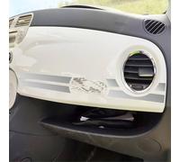 Pimastickerslab Kit Adesivi Stripes Strisce Adesive per Cruscotto compatibile con Fiat 500 Cinquecento Striscia Stickers Adesivo Auto Decal Tuning 2442 (090 Argento)