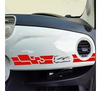 Pimastickerslab Kit Adesivi Stripes Strisce Adesive per Cruscotto compatibile con Fiat 500 Cinquecento Striscia Stickers Adesivo Auto Decal Tuning Speed 2438 (032 Rosso)