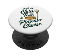 Pimento Cheese Golf Design PopSockets PopGrip Adesivo