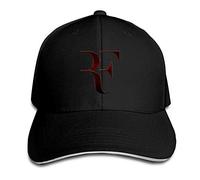 Pimkly Unisex Cappellini da Baseball Roger Federer Sandwich Baseball Caps for Unisex Adjustable Black