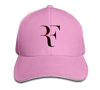 Pimkly Unisex Cappellini da Baseball Roger Federer Sandwich Baseball Caps for Unisex Adjustable Pink