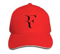 Pimkly Unisex Cappellini da Baseball Roger Federer Sandwich Baseball Caps for Unisex Adjustable Red
