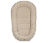 PIMKO Nido per Neonato Riduttore lettino per neonati Culla 60 x 90 cm mussola di cotone - Beige Latte