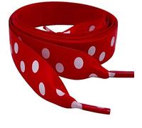 Pimp My Shoes Nastro di raso rosso pois Trainer lacci lacci per Nike Blazers logo Aglets, Rosso