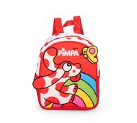 PIMPA - Zainetto Ufficiale Pimpa, Mini Zaino in Morbido Neoprene con Ricami, Ideale per Scuola e Tempo Libero, Chiusura a Zip, Spallacci Imbottiti e Regolabili, Porta Borraccia, 22x28Hx11 cm