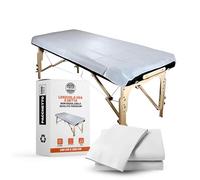 PimPam Factory - Lenzuola Usa E Getta No Regolabile - 100x200cm - (Paquet da 200) - Realizzato In Materiale SMS - Copri Lettino Da Massaggio Ipoallergenico Respinge i liquidi - Coprilettino Estetico