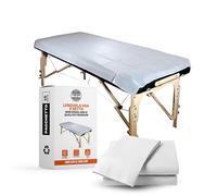 PimPam Factory - Lenzuola Usa E Getta No Regolabile - 180x250cm - (Paquet da 10) - Realizzato In Materiale SMS - Copri Lettino Da Massaggio Ipoallergenico Respinge i liquidi - Coprilettino Estetico