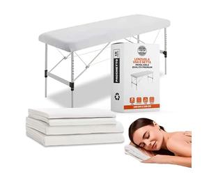 PimPam Factory - Lenzuola Usa E Getta regolabile 150x220 cm (Paquet da 10) - Realizzato In Materiale SMS - Copri Lettino Da Massaggio Ipoallergenico - Respinge i Liquidi - Copri Lettino Per Estetista