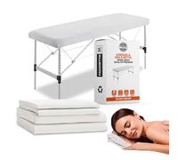 PimPam Factory - Lenzuola Usa E Getta regolabile 95x220 cm (Paquet da 50) - Copri Lettino Da Massaggio Ipoallergenico - Coprilettino Da Massaggio Respinge i Liquidi - Copri Lettino Per Estetista