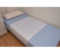 PimPam Factory Traversa Impermeabile Matrimoniale di Cotone 80 x 190 cm - Pack 2 - Tela Cerata Impermeabile per Letto Anziani, Bambini e Neonati - Traversine Lavabili Silenziosa