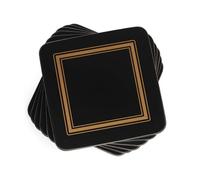 Pimpernel - Box 6 sottobicchieri - Square - Classic Black