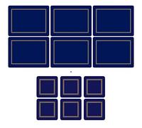 Pimpernel Classic Midnight Blue, 6 tovagliette e 6 sottobicchieri
