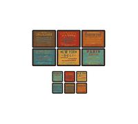 Pimpernel Lunchtime, 6 Placemats + 6 Coasters by Pimpernel-Portmeirion