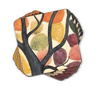 Pimpernel - Set di 6 sottobicchieri in MDF con Dorso in Sughero, Motivo: Rami Che danzano nel Vento, 30,5 x 23 cm, Multicolore