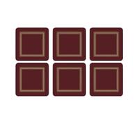 Pimpernel Sottobicchieri classici bordeaux - Set di 6 (rosso)