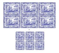 Pimpernel - Spode Blue Italian, 6 tovagliette + 6 sottobicchieri