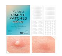 Pimple Patch - 132 pezzi Cosmetics Pimple Patches | Invisible Blemishes Cover Sticker Pad | Breathable Faciall Care for Daily Nose Women Men Home Travel Nighttime AcneRepair Protection