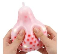 Pimple Pop Squeeze, Soft Pear , Anti Stress Fidget Toy, Sticky Free Sensory Toy Relaxing Feel, 15 to 35 Years Old Birthday Holiday Classroom School Party Goodie Bag Stocking Gift