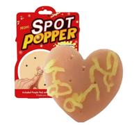 Pimple Popping Toy, Heart-Shaped Sensory Squeeze Tool, gioco pop portatile, Pinching Toy for Stress Comfort and Home Fidget Play, 3,54 x 3,15 x 0,79 pollici, Multicolor