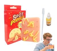 Pimple Popping Toy, Stress Soothing Squeeze Toys, Adorable Relaxing Plush, Portable Popping, Pinching Tool for Reliefs, , Kids, Teens, and Adults, 4.72x3.35 inches