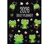 Pimpom Pretty P Frog Planner 2026: Funny Amphibian Monthly Agenda Ja (Tascabile)