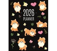Pimpom Pretty Press Pomeranian Planner 2026 (Tascabile)