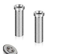 PIMXL 2 pezziVite Cava per Lavello, Filtro Lavello in Acciaio Inossidabile, Viti Cave Filettato Connettore a Vite M12 Vite per Lavello, Ricambi di Scarico per Filtro in filettato Cucina