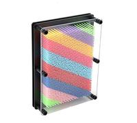 Pin Art Board di plastica, Pin Art 3D, Pin Art Sculpture Pin Art Toy, robusto ufficio per la casa(Large black)