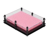 Pin Art Toy Modello di Stampa a Mano con Clonazione in Plastica 3D per Regalo Creativo per Bambini, 5,8 X 7,8 X 1,6 Pollici (Pink)