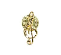 PIN CLAVE DE SOL FTP016 Color Dorado Medida largo: 2,3cm.