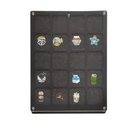 Pin Collection Display - 20 girds acrilico trasparente Pin - Box per diverse dimensioni di penne, spille da viaggio, clip di carta e orecchini, Small Blacks, Siehe Beschreibung, Vedi descrizione