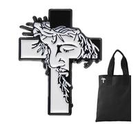 Pin cristiane con plug mini-base religiosi in versi biblici, round di 4,4 cm, aghi cristiani ad attacchi di Gesù, dono, ideali per i della scuola domenicale, premi e regali per feste, VBS e Spe