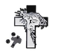 Pin cristiani - Spilla sacro simbolo, accessorio icona benedetto | Fede decorativa unica ricordo, affascinante accento di abbigliamento religioso, memorabile Ornamento di occasione speciale per la cer