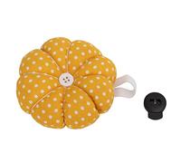 Pin Cushion Needle Holder, Pumpkin Shape Cute Cartoon Elastic Wristband for Sewing Enthusiasts Mothers Grandmothers, Durable Fabric for Long Needles Safety, Washable Design (Punti bianchi gialli)