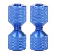 Pin di allineamento della flangia a doppio foro anodizzato in alluminio file di precisione di qualità premium per le flange del tubo navi automobilistiche macchinari grandi 2 pcs (Blu)