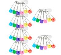 Pin di sicurezza per la testa di plastica da 100 pezzi per spillo per pannolini