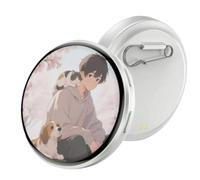 Pin digitale - Display touch IPS portatile collegato,Badge LED digitale per display foto e video - Per feste viaggi vacanze convenzioni fandoms collezionisti fan, Se référer à la description, Ferro