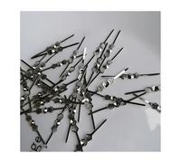 Pin for connettori papillon in metallo cromato da 100 pezzi da 40 mm for perline di prisma di cristallo