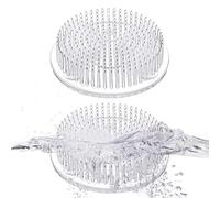 Pin Frogs - 2,8 x 2,8 x 0,8 Pollici, Supporto per Fiori Rotondo Trasparente, Supporto a Base di ago, Strumento di Posizionamento Kenzan in Stile, per la Progettazione di Bouquet