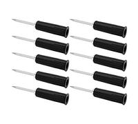 Pin isolanti sonda per traversa per tracote 10pcs 10pcs di alta qualità durevoli sondaggi multimetrali in acciaio inossidabile per strumenti industriali e riparazioni dell'auto (Nero)