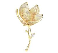 Pin Jewelry Gifts for Women Ladies Fashion Accessories Ladies Elegant Luxury Rhinestone Flower Brooch Flower Shape Wedding Banquet Brooch Brooches Pins
