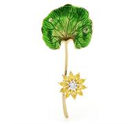 Pin Jewelry Gifts for Women Ladies Fashion Accessories Ladies Elegant Women's Soft Enamel Ginkgo Leaf Brooch Classic Party Brooch Pin Brooches Pins (Green)