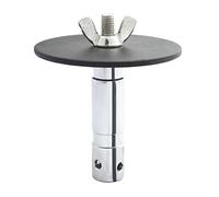 Pin Kupo KS-042 da 28 mm in acciaio cromato con piastra da 12 cm e filettatura M12 con chiocciola a farfalla - adattatore per treppiede luci e supporti fotografici
