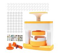 Pin Maker, 55mm Craft Pin Making Kit, Button Press Machine with Circle Cutter and 48 Blank Badges, ABS Material Tool for Crafting Business Event Home School Project