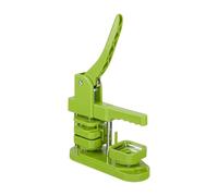 Pin Maker, Kit macchina for creare bottoni con badge quadrati da 50 mm con 100 set di parti di pulsanti Tipo rotante Macchina da stampa manuale Set di badge fai da te,Più Preciso(50MM Green Set)