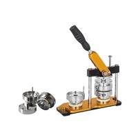Pin Maker, Macchina for creare bottoni distintivi, set di bottoni fai da te for spille, con parti di bottoni da 100 pezzi + taglierina circolare + stampo 25MM-75MM,Più Preciso(32MM)
