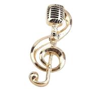 Pin musicali chitarra microfono pianoforte spilla, Klein, Metallo non prezioso