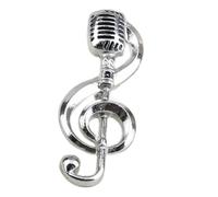 Pin musicali chitarra microfono pianoforte spilla, Klein, Metallo non prezioso