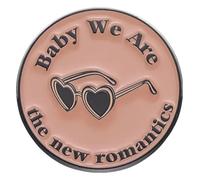 Pin smaltato con messaggio: denaro, potere, fama, cuore, farfalla, rosa., Klein, Metallo non prezioso